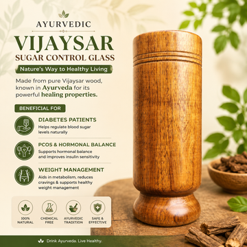 Kansa Wellness™ Ayurvedic Vijaysar Sugar Control Glass -