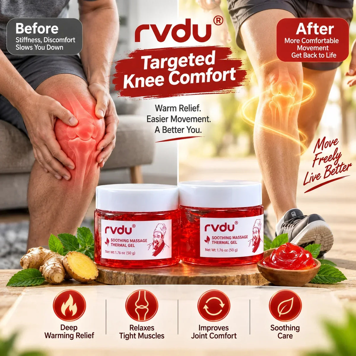 Buy 1 Get 1 Free WoodWarm Joint Pain Relief Gel